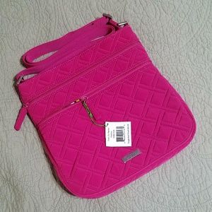 Triple Zip Hipster, Fuchsia